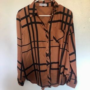NWOT womens button up blouse